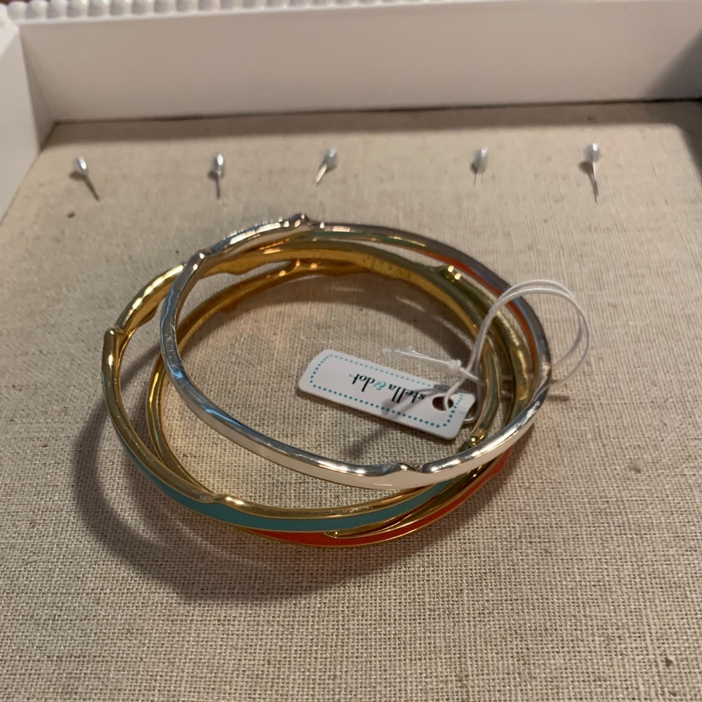 Stella & Dot Carrie bangles (3)
